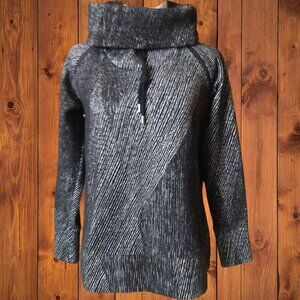 Kirkland Signature Women's Small? Cowl Neck Jacquard Pullover Sweater READ